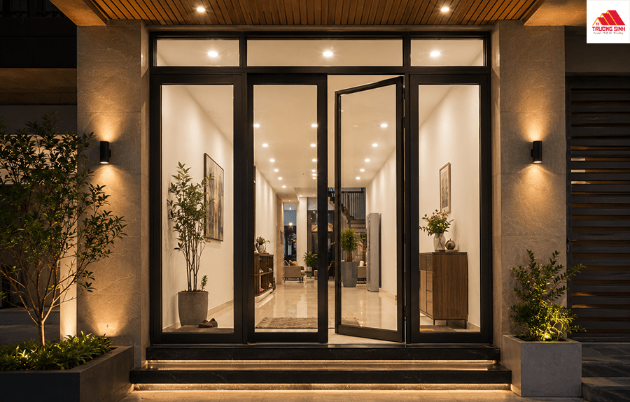 Mẫu cửa mở quay dành cho phòng khách tuyệt đẹp